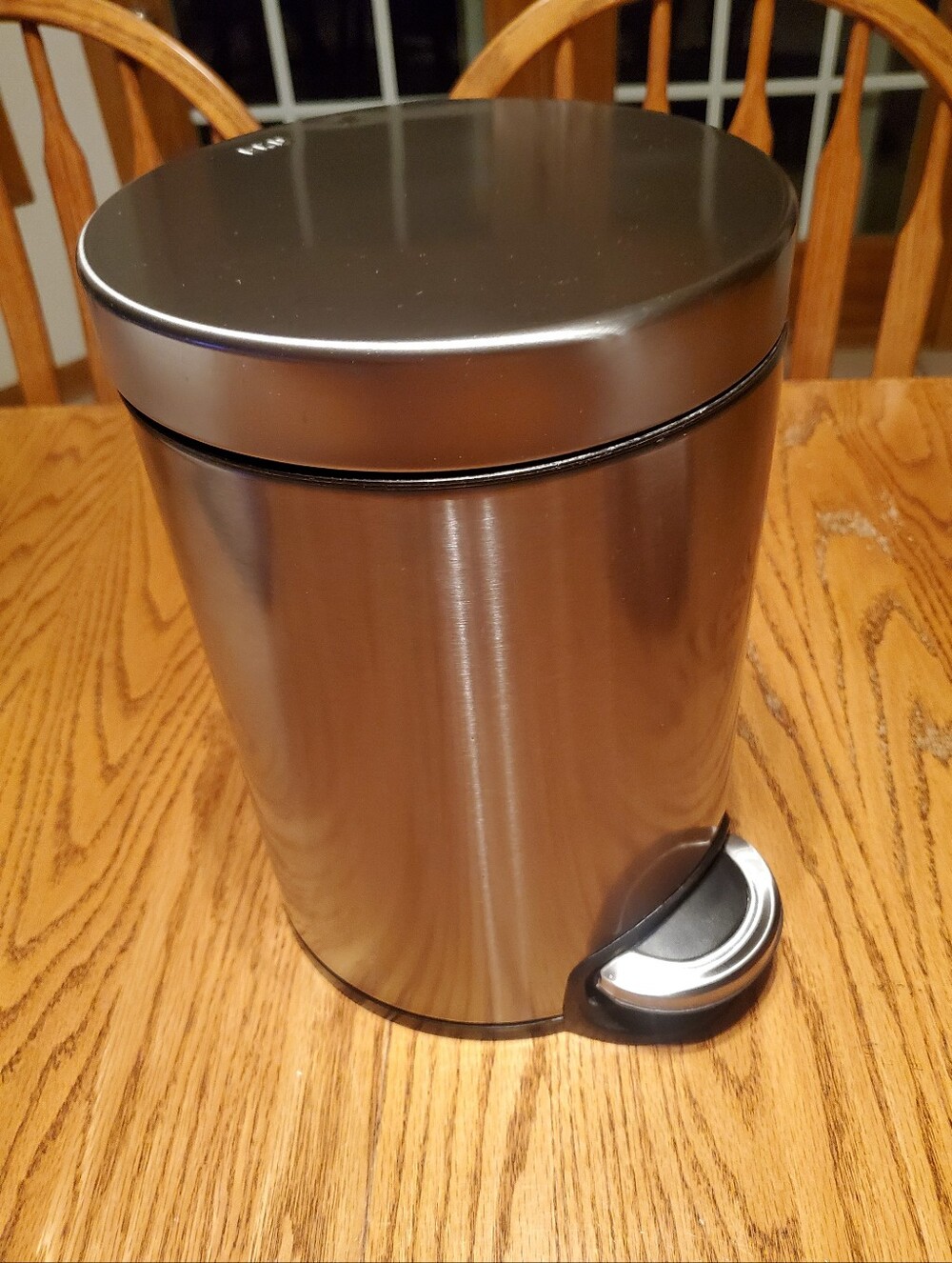 Stainless Steel Step Trash Can - Silver